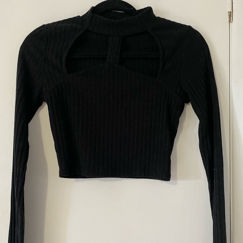 Long sleeve crop top